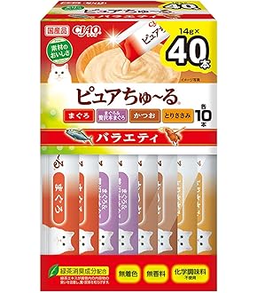 値上げ前に！CIAO ピュアちゅ〜る まぐろかつおバラエティ80本お買い得！！ 値上げ前に！CIAO ピュアちゅ〜る まぐろかつおバラエティ80本
